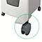 Destructeur de documents Leitz IQ Autofeed Office 300 P4, entièrement automatique, coupe croisée 4 x 30 mm, 60 lr, capacité de coupe 300 feuilles, avec rouleaux, blanc