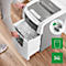 Destructeur de documents Leitz IQ Autofeed Small Office 100 P4, entièrement automatique, coupe croisée 4 x 30 mm, 34 l, capacité de coupe 100 feuilles, blanc