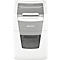 Destructeur de documents Leitz IQ Autofeed Small Office 100 P4, entièrement automatique, coupe croisée 4 x 30 mm, 34 l, capacité de coupe 100 feuilles, blanc