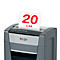 Destructeur de documents Rexel Momentum Extra P420+, mobile, P4, coupe croisée 4 x 35 mm, 30 l, capacité de coupe 20 feuilles, noir