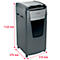 Destructeur de documents Rexel Optimum AutoFeed+ 750X P4, entièrement automatique, coupe croisée 4 x 30 mm, 140 l, capacité de coupe 750 feuilles, avec roulettes, noir