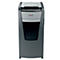 Destructeur de documents Rexel Optimum AutoFeed+ 750X P4, entièrement automatique, coupe croisée 4 x 30 mm, 140 l, capacité de coupe 750 feuilles, avec roulettes, noir