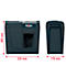 Destructeur de documents Rexel Secure X6 P4, coupe croisée 4 x 40 mm, 10 l, capacité de coupe 6 feuilles, technologie anti-bourrage, noir