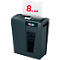 Destructeur de documents Rexel Secure X8 P4, coupe croisée 4 x 40 mm, 14 l, capacité de coupe 8 feuilles, technologie anti-bourrage, noir