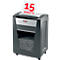 Destructeur Rexel Momentum M515 P5, coupe croisée 2 x 15 mm, 30 l, capacité de coupe 15 feuilles, technologie anti-bourrage, avec rouleaux, noir