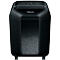 Destructora Fellowes® Powershred LX 85, corte de partículas 4 x 40 mm, P-4, 19 l, capacidad de corte de 12 hojas, con rodillos, negra