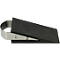 Deurstopper, wigvormig, antislip, met handgreep, L 120 x B 50 x H 30 mm, roestvrij staal &amp; kunststof, zwart-zilver