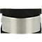 Deurstopper, wigvormig, antislip, met handgreep, L 120 x B 50 x H 30 mm, roestvrij staal &amp; kunststof, zwart-zilver