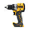 Perceuse-visseuse sans fil DeWalt jaune et noire. L'inscription 'DEWALT' est clairement visible.