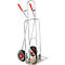 Diable alu - l. 570 x P 240 mm - pneus gonflables - capacité de charge 200 kg - bavette extra large