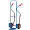 Diable en acier Fetra - roues avec pneus gonflables - capacité de charge 300 kg - bleu