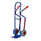 Diable en tubes d’acier pour caisses, capacité de charge 250 kg, pneumatiques gonflables