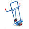 Diable pour plateaux pour transport longitudinal, pneumatiques gonflables