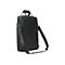Schwarze Laptoptasche mit Tragegriff und Schulterriemen, freigestellt vor weißem Hintergrund.