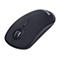 Souris d'ordinateur noire avec une molette de défilement argentée et l'inscription "DICOTA".
