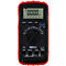 Digitalmultimeter mit rotem Gehäuse, schwarzem Display und Knöpfen. Anzeige: 000.0. Beschriftungen: SELECT, RANGE, HOLD, KSTOOLS, CE, 10A.