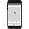 Smartphone displaying a digital business card editor.
