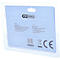 Rückseite einer KS Tools Verpackung. Blaues Papier mit Text und Logos, in transparenter Blisterverpackung. CE-Zeichen.