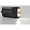 Digitalradio Soundmaster DAB1120R, DAB+/UKW-PLL, Li-Ion-Akku, Solarpanel/Dynamo, LED-Leuchte, B 153 x T 55 x H 75 mm, orange