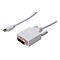 Weißes Adapterkabel, Mini DisplayPort auf DVI.