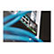 Ein schwarzer Industrial Ethernet Switch mit AnschlÃ¼ssen, darÃ¼ber blaue Kabel. Die Szene ist leicht unscharf.