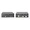 Deux vues d'un commutateur HDMI noir avec ports, Ã©tiquettes et le logo Digitus.