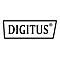 Logo von DIGITUS in einem rechteckigen Rahmen mit abgeschrägten Ecken.