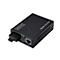 Schwarzer Media-Converter von Digitus mit Anschlüssen. Seitlich steht „Media Converter“.