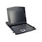 Schwarzer Bildschirm mit Tastatur und Touchpad. Oben steht "Digitus Professional".