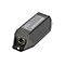 Extender Gigabit PoE+ noir de Digitus. Appareil angulaire avec port Ethernet, sur fond clair.