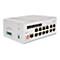 DIGITUS - Switch - industriell, L2 - managed - 8 x 10/100/1000 (PoE+) + 4 x Combo Gigabit Ethernet/Gigabit SFP - an DIN-Schiene montierbar