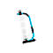 Dispensador de film estirable grip® Systems, para rollos grip® con una anchura de hasta 500 mm, asa ergonómica, dispositivo de suspensión, acero, azul agua