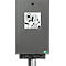 Dispenser voor hondenpoepzakjes - B 265 x H 430 mm - afsluitbaar - ijzerglans