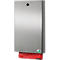Dispenser voor hondenpoepzakjes - B 265 x H 430 mm - afsluitbaar - rvs