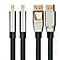 DisplayPort 1.4 Kabel Good Connections Python® Serie, bis 4K, Vollmetallstecker & Nylongeflecht, Länge 3 m, schwarz