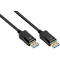 DisplayPort 2.0 kabel Goede verbindingen, tot 8K, tot 54 Gbit/s, koperdraden, vergrendelingsbeveiliging, lengte 0,5 m, zwart