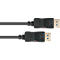 DisplayPort 2.0 kabel Goede verbindingen, tot 8K, tot 54 Gbit/s, koperdraden, vergrendelingsbeveiliging, lengte 1,5 m, zwart