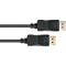 DisplayPort 2.0 kabel Goede verbindingen, tot 8K, tot 54 Gbit/s, koperdraden, vergrendelingsbeveiliging, lengte 1 m, zwart