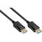 DisplayPort 2.0 kabel Goede verbindingen, tot 8K, tot 54 Gbit/s, koperdraden, vergrendelingsbeveiliging, lengte 3 m, zwart