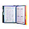 Displaysysteem Tarifold, A3, plaatstaal, lichtgrijs, incl. 10 draaiende zichtpanelen, gesorteerd op kleur