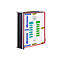 Displaysysteem Tarifold, A3, plaatstaal, magnetisch, lichtgrijs, incl. 10 draaiende zichtpanelen