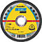 Disque à tronçonner rond Kronenflex A60 EXTRA avec partie centrale jaune. Inscription : 12200 1/min, 80 m/s. Fabricant : Klingspor.