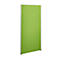 Green partition wall on a white background. Silver frame, rectangular plate.