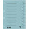 Light blue divider with black lines and numbers for clear organization. It has perforations and a barcode.