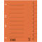 Orange folder with black lines and numbers from 1 to 10. Manufacturer logo and barcode at the bottom right.