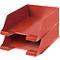 Red two-tier document tray. "HAN" is printed on the rim.
