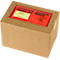 Documenthoesje leveringsbon/factuur, DIN lang, zelfklevend, PCR polyetheen, rood, 250 stuks