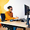Documenthouder R-Go Read2Write, ergonomisch, lees- en schrijffunctie, met polssteun, L 320 x B 460 x H 168 mm, eikenhout en aluminium