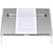 Dokumentenhalter BakkerElkhuizen FlexDesk 640CR, ergonomisch, höhenverstellbar, inkl. ComfortRead, Acryl, transparent-hellgrau