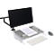 Dokumentenhalter BakkerElkhuizen FlexDesk 640CR, ergonomisch, höhenverstellbar, inkl. ComfortRead, Acryl, transparent-hellgrau